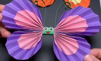 Easy paper butterfly craft tutorial for preschooler